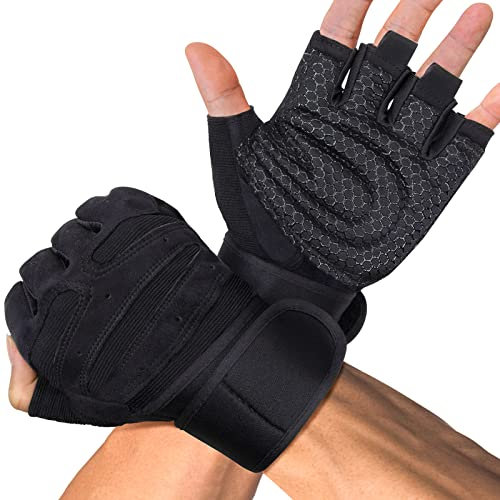 MELLIEX Fitness Handschuhe, Kraftsport Trainingshandschuhe Herren Damen rutschfest Sporthandschuhe für Gym, Gewichtheben, Crossfit & Radfahren - M