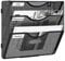 EasyPAG 3 Fächer Zusammensetzen Metall A4 Zeitschriftenhalter Wand Zeitschriften Wandhalter Aktenablage Dokumentenhalter Hängend Magazin Organizer Flyerhalter Prospektspender,Schwarz