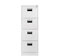 Panana Heavy Duty File Cabinet Metal Storage 4Drawer Organizer Document Sundries Storage Lockable Office Case,White