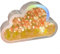 HpLive Blumen Wolke Spiegel Tulpe Lampe, DIY Wolke Tulpe LED Nachtlicht Spiegel Tischlampen Schlafzimmer Ornamente Dekoration (Rosa)