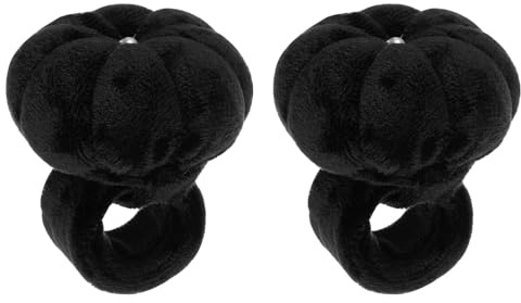 QUARKZMAN 2 Uds Almohadillas para Agujas de Coser En La Muñeca con Correa Ajustable, Alfiletero para Agujas de Coser, Costura, Patchwork, Manualidades, Color Negro