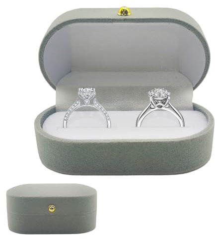 Vordpe Ring Box, Ringschachtel, Ringschatulle, Verlobungsring Box, Aufbewahrungsbox, Ring Etui Schachtel, Geschenkschachtel, Verlobung Schmuckschachtel, Geschenkbox für Verlobung