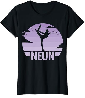 9. Geburtstag Turnerin Tänzerin 9 Jahre Mädchen Turnen T-Shirt