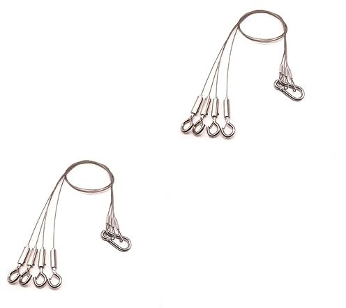 PRETYZOOM 2 Stück Kabelaufhängedraht Aufhängungskabel Grow Light Chain Schild Aufhängedraht Aufhängekabel