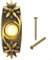 Hasaller Wired Bell Push Solid Metal Doorbell Push Button Antique Brass Bronze Doorbell Button LED Light Waterproof Doorbell Metal Doorbell Push Button Antique Bronze Wired Doorbell for Front Door