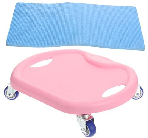 KOMBIUDA Fitness Disc Mit Rutschfester Oberfläche Und Silent Roller Bauchtrainer Für Effektives Core-Training Zuhause Inklusive Kniepolster Für Mehr Komfort Und Stabilität Multifunktionales