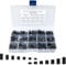 Bmeigo 320PCS Nylon Round Spacers Washers Assortment Kit M3 M4, Black Plastic Spacers Non Threaded Insulation Column Standoff Support Washers, 14 Sizes with Storage Box