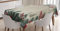 ABAKUHAUS Weihnachten Tischdecke, Winterkiefernblätter Weihnachten, Schmutzabweisend Pflegeleicht Waschbar Druck Mit Klaren Farben ohne Verblassen, 140 x 170 cm, Rubin Khaki Kadett Blau