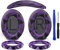 SOULWIT Cuscinetti Auricolari + Fascia + Protezione in Silicone per i Padiglioni Auricolari, Kit di Ricambio per Bose QuietComfort 35 QC35, QC35 ii Cuffie(Viola Nero)
