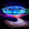 Skeufy Fliegender Ball, Hover Ball Magic Spinner Ball mit RGB Licht, Flying Orb Ball Mini Drohne für Kinder, Hand Controlled Schwebeball Spielzeug Geschenke für Jungen Mädchen 6-12 Jahre (Blau)