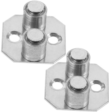 OSOLADY 2pcs Sliding Door Pulley Flooring Barn Doors Barn Door Guide for Bottom Barn Door Guides for Bottom Closet Door Guide Sliding Door Guides Floor Mount Silver Aluminum Alloy