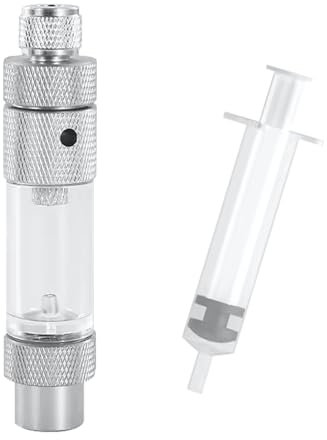CO2 Blasenzähler, CO2 Regler Blasenzähler mit Rückschlagventil, CO2-Blasenzähler - Schnelle Wasserbefüllung, CO2 Druckminderer Regulator für Aquaristik, Bepflanzte Aquarien (Einzelner Kopf)