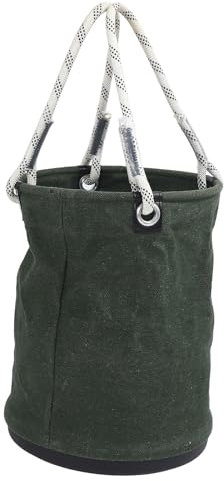 Werkzeug-Organizer aus Segeltuch, 40 X 30 cm, Tragbarer Werkzeugeimer aus Segeltuch, Robust für die Elektroinstallation (Grün)