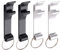 4 Pcs Porte-Clés Décapsuleur, Ouvreur de Bouteille de Bière, Décapsuleur Porte-Clés Ouvre Bouteille(Noir+Argent)，D'Aluminium Métal Opener de bière pour Fête de Mariage Pique-nique Camping Voyage
