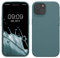 kwmobile Carcasa para iPhone 15 Funda - Case TPU y Silicona para Smartphone con Interior de Microfibra - Suave Protector antigolpes para móvil - Noche ártica