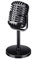Fake Microphone, Microphone Prop, Vintage Microphone, Prop Microphone, Microphone Toy, Microphone Decor Fake Microphone Speech Party Toy For Rocker Look Christmas Costume Parties (Silver)
