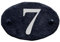 Personalised Slate House Signs, Rustic Black Farmhouse Design, Custom Door Number Plaque, Slate House Numbers for Home, Office, Gate, Porch, Garden & Yard, Fixings & Screws (Oval 245 x 160mm)