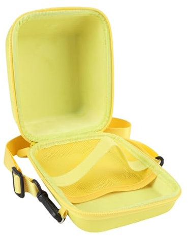 Jectse Protective Case for GO, NOW, NOW+, ONE STEP2 Instant Film Camera - EVA Hard Shell Travel Carrying Storage Bag with Adjustable Shoulder Strap (Yellow)