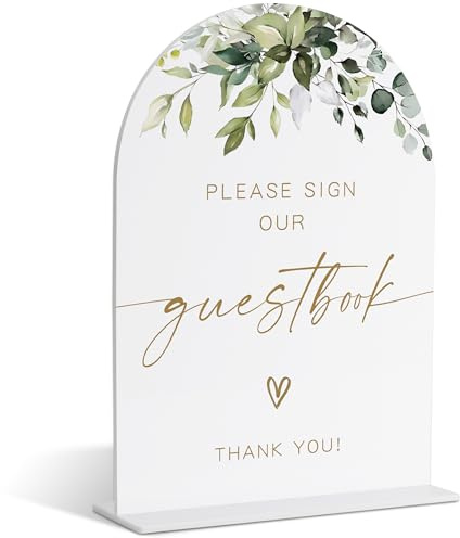 Please Sign Our Guestbook Sign, Greenery Gold Bridal Shower Decor, Wedding Guest Book Alternative, Wedding Signs for Ceremony and Reception, Engagement Party Desk Decor, Bachelorette Party Favors-32