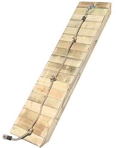 HOQ Rampe schräg mit Knotenseil für Podesthöhe 150cm, Breite 113cm
