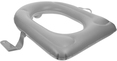 Mikinona Inflatable Toilet Seat Cushion for Seniors PVC Material with Non-Slip Suction Cups Fit Toilet Seat Riser Booster Pad for Elderly Safety and Stability Bathroom Aid