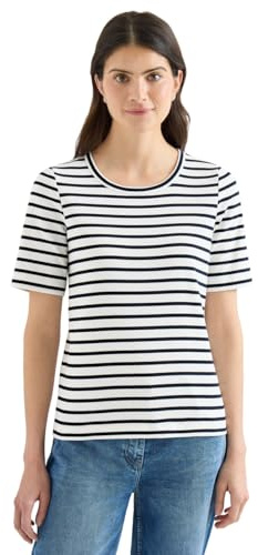 Damen T-Shirt mit Rundhals und Streifen