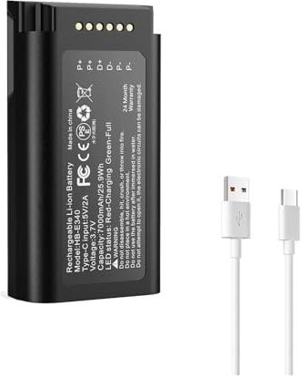 7000mAh Rechargeable Lithium Battery ，Compatible for Eufy，E340 Video Doorbell Compatible Replacement Battery ，Compatible for Eufy，Security E340(1pcs Battery)