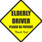 Landing Designs Elderly Driver Car Sticker Self Adhesive Vinyl Sticker 150mm by 150mm