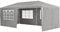 Juskys Tendone da giardino 3x6 m con 6 pareti laterali removibili e tetto - 18 m² - 12 picchetti e 6 corde - Tendone per feste giardino matrimonio gazebo da giardino - Grigio