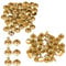 Trimming Shop Gold, 100 Sets of 12mm Double Cap Rivets, Tubular Metal Studs for DIY Projects, Leather Crafting, Sewing & Clothing Repair - 12mm x 10.5mm Rivets for Crafts & Repairs