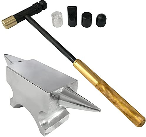Juwelierwerkzeuge Horn, Amboss-Stahl, 6 Teile