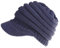 Simoda Damen Wintermütze Beanie Mütze Winter Strickmütze Schirmmütze Hüte Mützen Caps Gestrickte Baseballmütze Pferdeschwanz Mütze mit Zöpfen Loch (Navy)