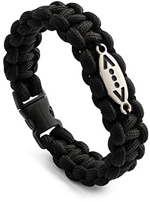 Gök-Türk Armband Armreif für Herren Unisex Cukur schwarz aus Stoff