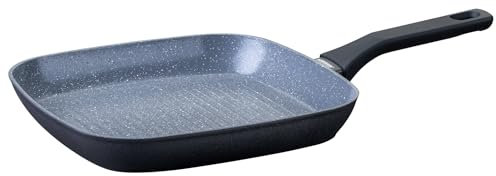 Fackelmann Grillpfanne Cosmo – Ø 28 cm aus gepresstem Aluminium, PFAS-freie Excilon Ceramic Beschichtung, Soft-Touch Griff, Reinigung per Hand