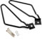 Satteltaschenhalter-Lenkerhalterung Satteltaschen Satteltaschenhalter Universal Schwarz 2X Motorrad -Satteltaschen -Halterungen Support Schwarz Für Xl883/1200 Hd1450/1584