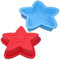 SourceTon 2 Packungen Star Shaped Backform, Silikon Kuchenform Backform für DIY Kuchen Dekorationswerkzeuge - Rot, Blau