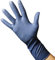 Guantes desechables de látex de alta resistencia, 18,5 g, color azul oscuro sin polvo, caja de 50 guantes talla M