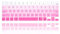 MMDW Magic Keyboard Cover Skin für iPad Pro 12,9 Zoll Magic Keyboard (4. Generation) 2020 Modell MXQU2LL/A, für iPad Pro 12,9 Tastaturschutz, Zubehör, Farbverlauf, Pink