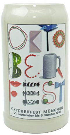 Steinfixx® - Boccale originale Oktoberfestkrug 1991 I I - Boccale da collezione