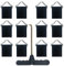 12 Stück Trampolin Dreieckschnalle Trampolinfedern Trampolinmatte Dreiecksringe V-Ring Schnalle Gurtband Trampolin Zubehör mit Trampolinwerkzeug Federzug T-Haken
