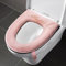 2 Stück dicker, weicher WC-Sitzbezug mit Griff, WC-Deckelbezug, Kissen, weich, dicker, waschbar, passend für alle ovalen WC-Sitze