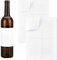 PH PandaHall 100pcs Étiquette de vin Vierge 2 Tailles Autocollant d'étiquette Blanche Mate Étiquettes adhésives pour Bouteilles de vin Autocollants imprimables à Jet d'encrepour Le vin, 20 Feuilles