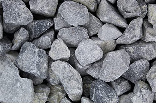 Splitter décoratif 5 kg de gravier lavé gris grain 30-50 mm remplissage gabion décoratif jardin