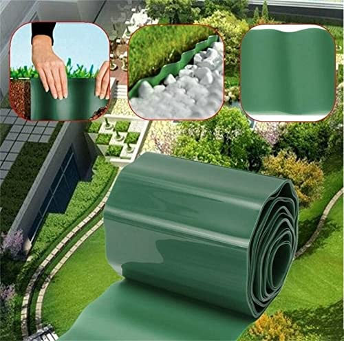 Beeteinfassung für den Garten, dekorative Landschaft, für Terrasse, Außenbereich, flexible Rasenkante, Blumenbeeteinfassung, Werkzeug aus Kunststoff, 10 cm