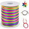 LEREATI Nylonschnur 2mm x 100m Nylonfaden Nylon Perlenschnur Satinkordel, Makramee Schnur Nylonschnur für Armbänder Perlen Auffädeln Halskette Schmuckherstellung DIY Handwerk (Farbe)