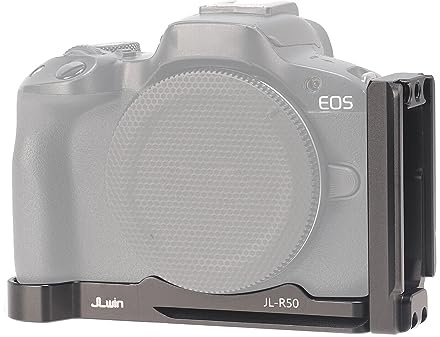 Hersmay EOS R50 L Halterungsplatte für Canon EOS R50 Körper Kamera Zubehör Schnellwechselplatte Arca-Swiss Kompatibel mit DJI Ronin SC SC2 RS2 RS3 PRO RSC RSC2 Gimbal Stabilisator