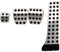 Xtahdge 4 Teiliges Edelstahl Pedal für - W202 W203 W204 W124 W210 W211 W212 W218 X204 R172 R231 C E