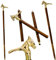 Brass Horse Handle Wooden Walking Stick Men and Women Home Decorative Cane