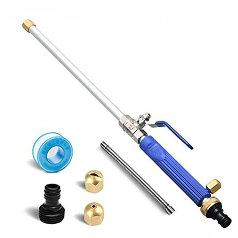 Hochdruck Hochdruckreiniger Sprühlanze Jet Nozzle mit 2 Düsen, Hydrojet Hochdruckreiniger Zubehör, Hochdruckschlauch Düsen Sprühgerät, Hochdruckreiniger Stab Gartenschlauchende (Hydrojet)