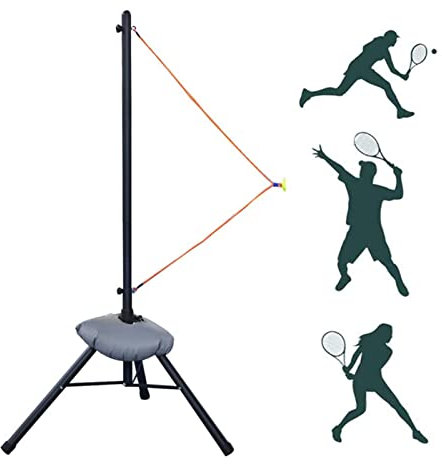 POCDOKYZ Tennis-Server, tragbarer Tennistrainer mit Schnur, rutschfest, nicht verformbar, Spieler-Hilfstrainingsgerät zum Servieren, geeignet für Indoor- und Outdoor-Übungen in verschiedenen Szenarien